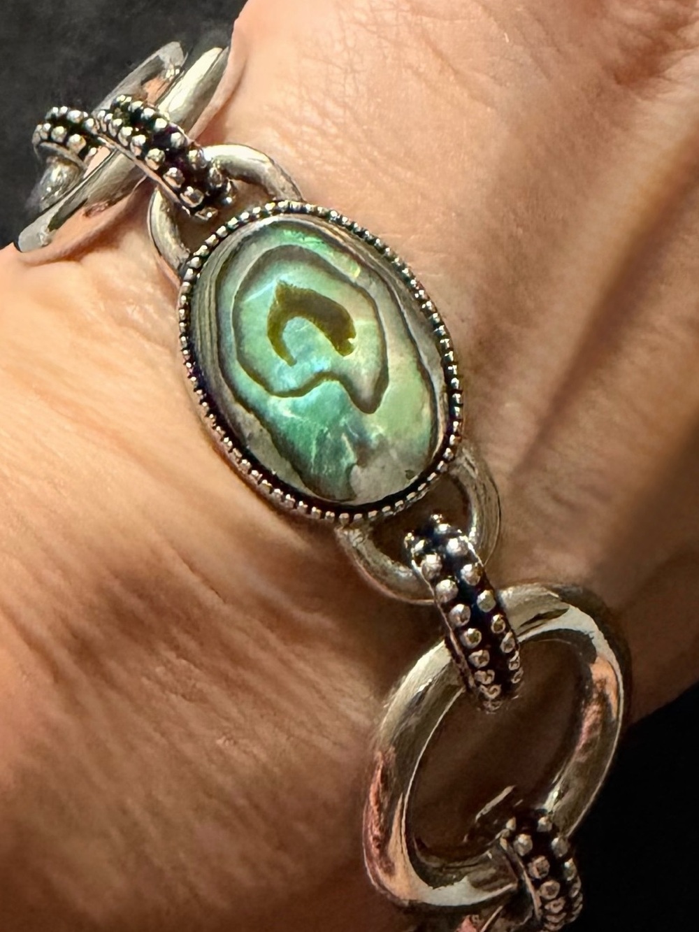 Lia Sophia Abalone  Silver-Tone Bracelet